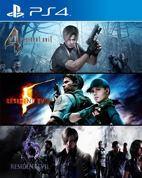 3 JUEGOS EN 1 RESIDENT EVIL TRIPLE PACK 4,5,6 PS4